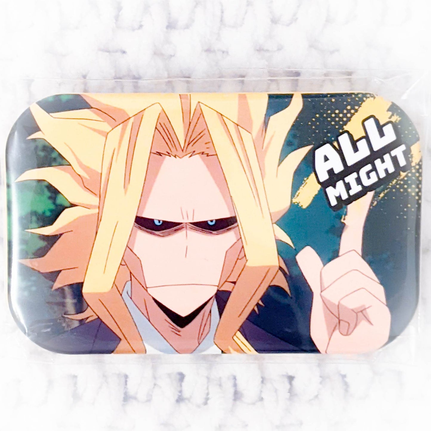 All Might - My Hero Academia Anime Square Pin Badge Button