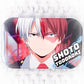 Shoto Todoroki - My Hero Academia Anime Square Pin Badge Button