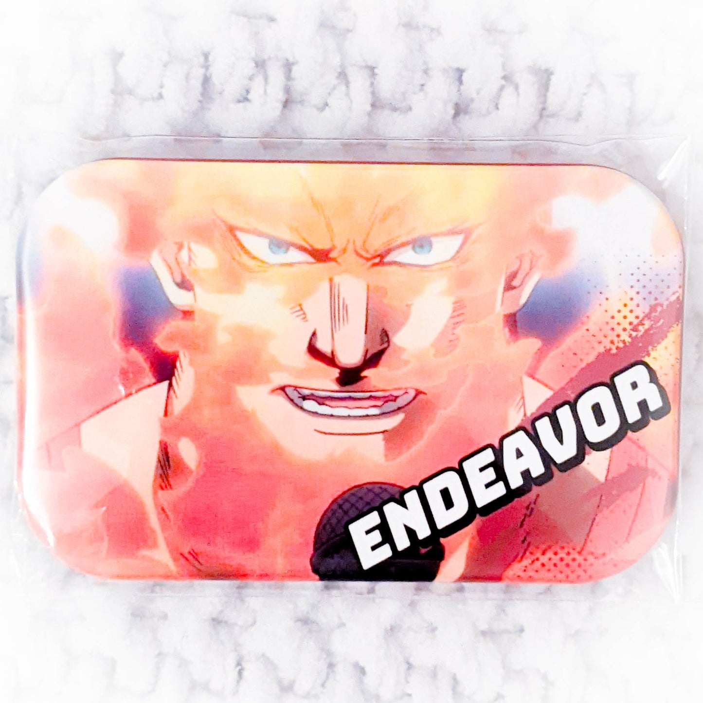 Endeavor - My Hero Academia Anime Square Pin Badge Button