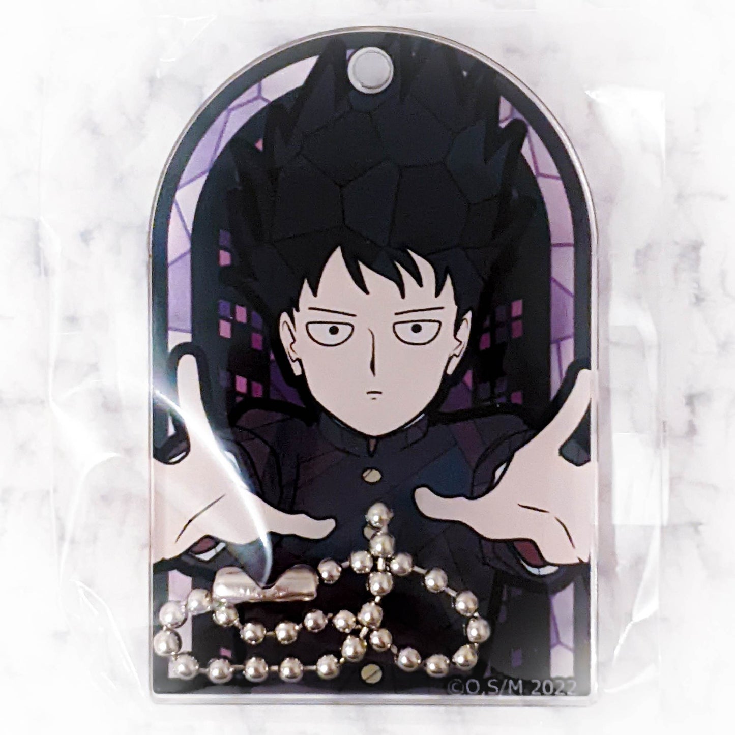 Shigeo Kageyama - Mob Psycho 100 Anime Stained Glass ver. Acrylic Keychain