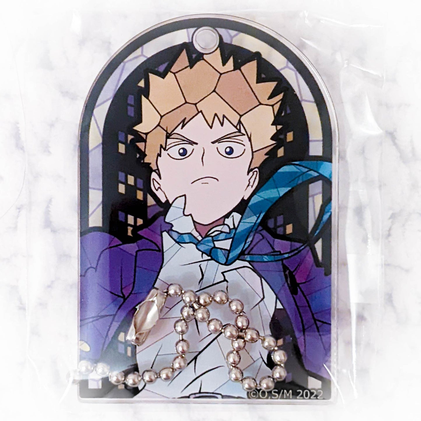 Teruki Hanazawa - Mob Psycho 100 Anime Stained Glass ver. Acrylic Keychain