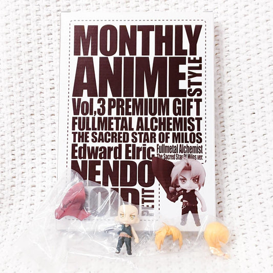 Edward Elric Fullmetal Alchemist Monthly Anime Style Nendoroid Petite Figure