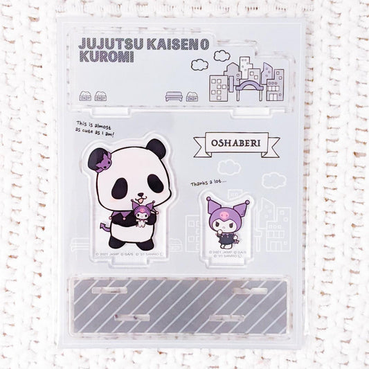 Panda x Kuromi Jujutsu Kaisen 0 Sanrio Collab Acrylic Figure Stand