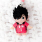 Tetsuro Kuroo Haikyuu Anime Kewpie Doll Figure Keychain Strap