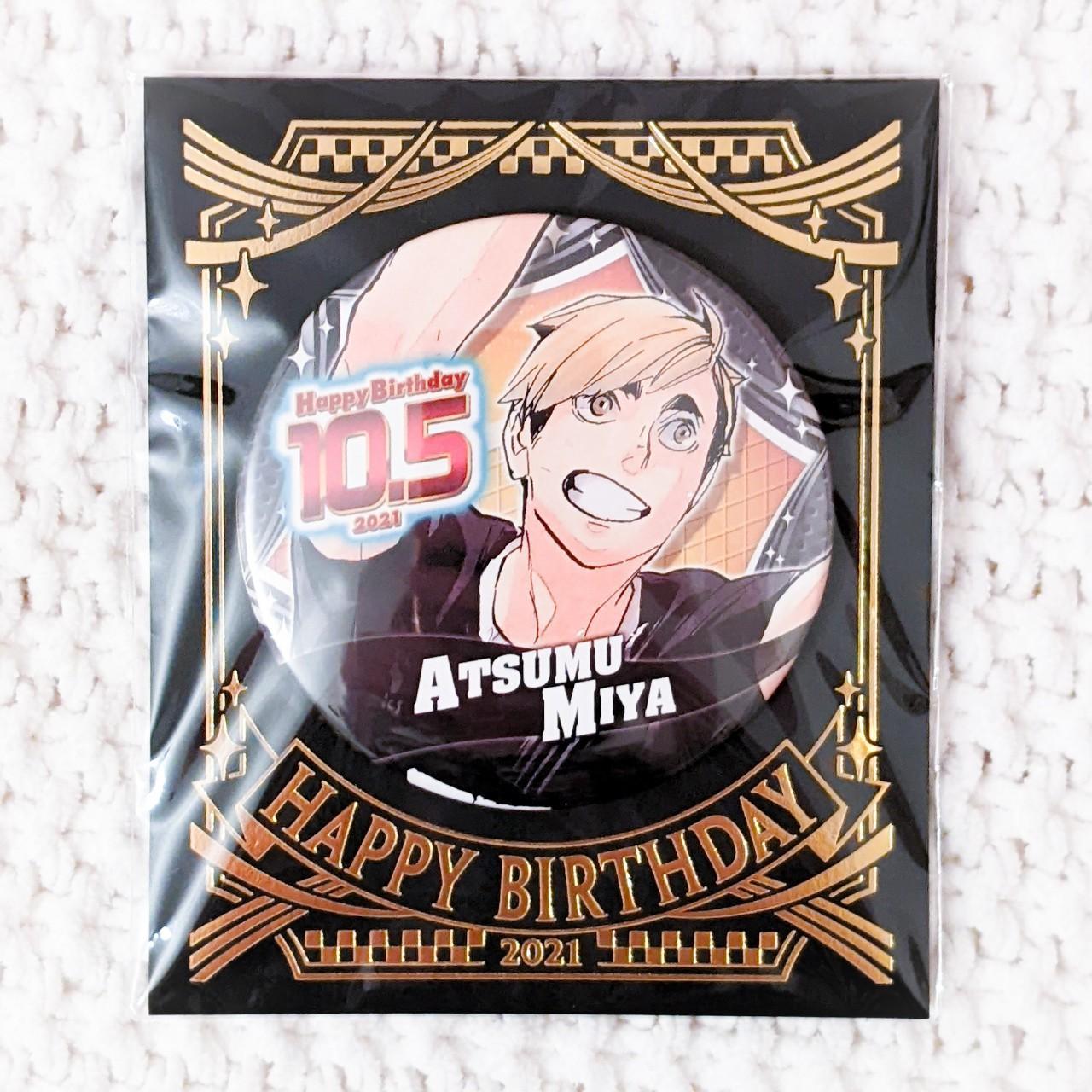 Atsumu Miya Haikyuu Anime Jump Shop 2021 Birthday Can Badge Pin Button