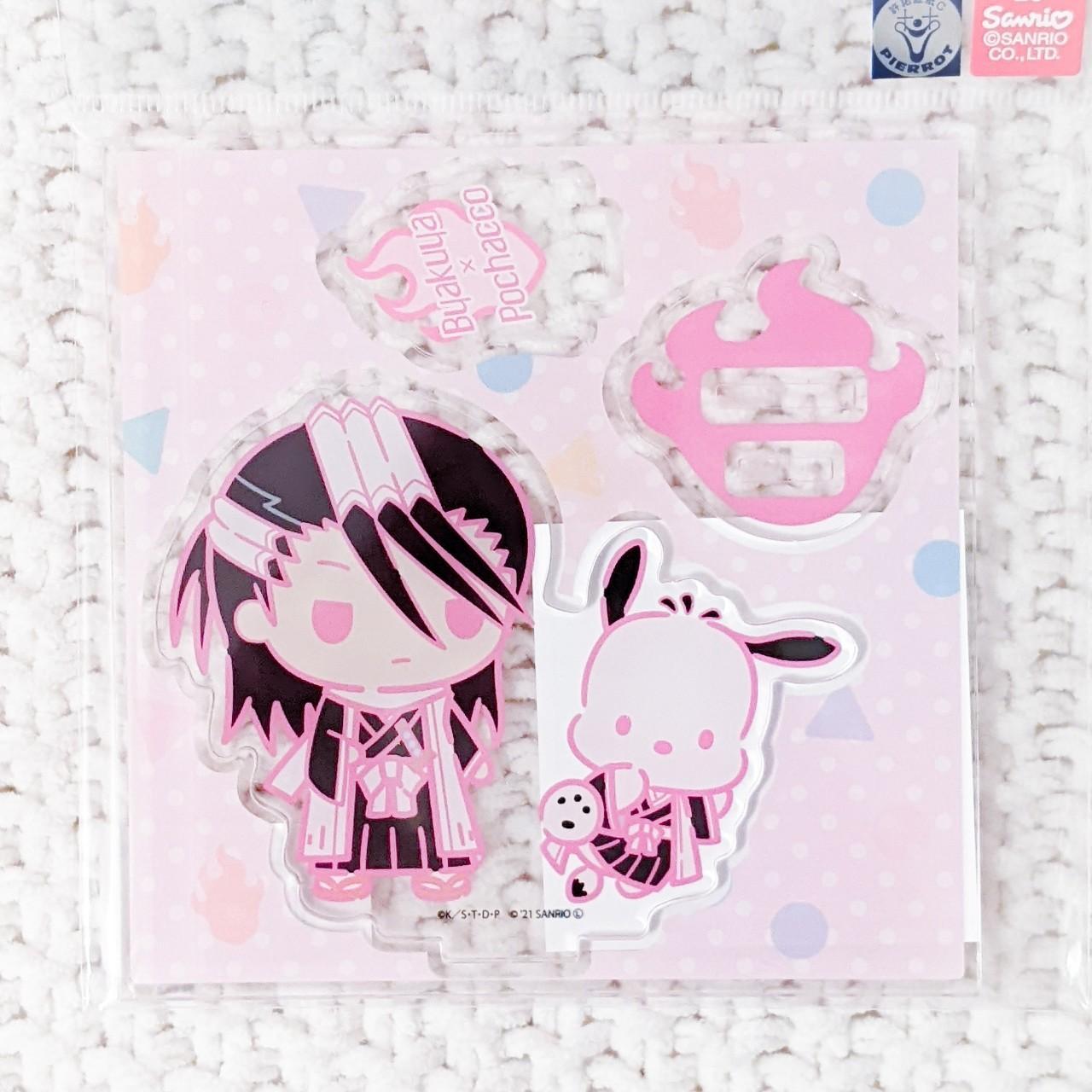 Byakuya Kuchiki x Pochacco Sanrio x Bleach Chibi Anime Acrylic Figure Stand