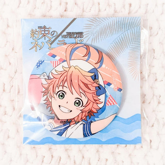 Emma The Promised Neverland Anime Marine Pin Back Button Badge