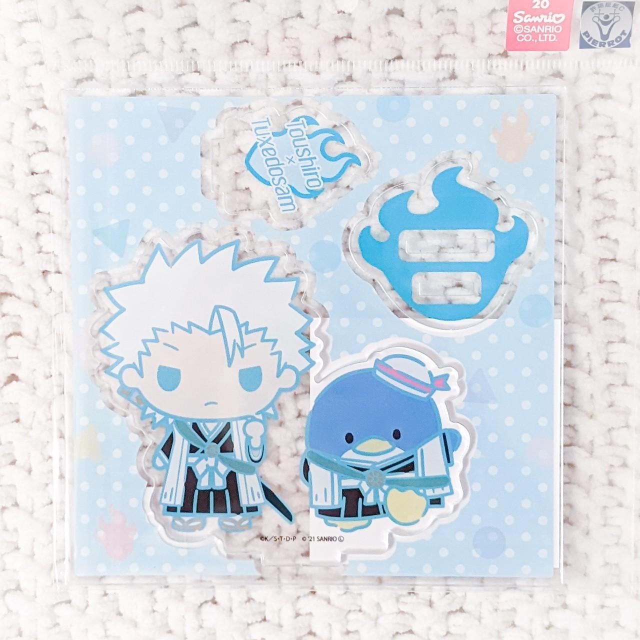 Toshiro Hitsugaya & Tuxedo Sam Sanrio x Bleach Chibi Anime Acrylic Figure Stand