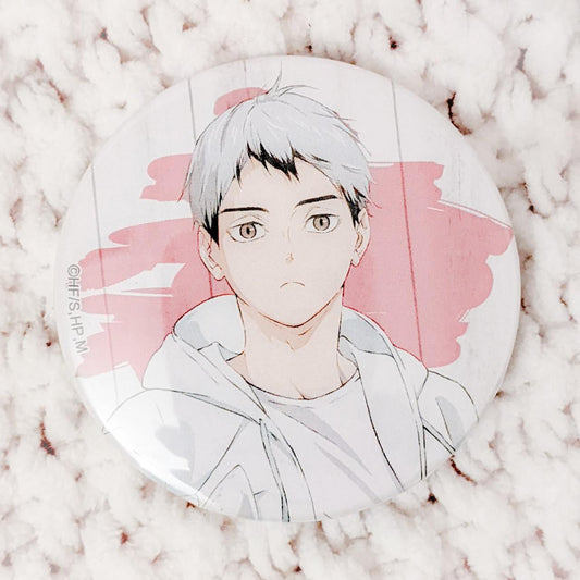 Shinsuke Kita Haikyuu Summer Cafe Can Badge Button