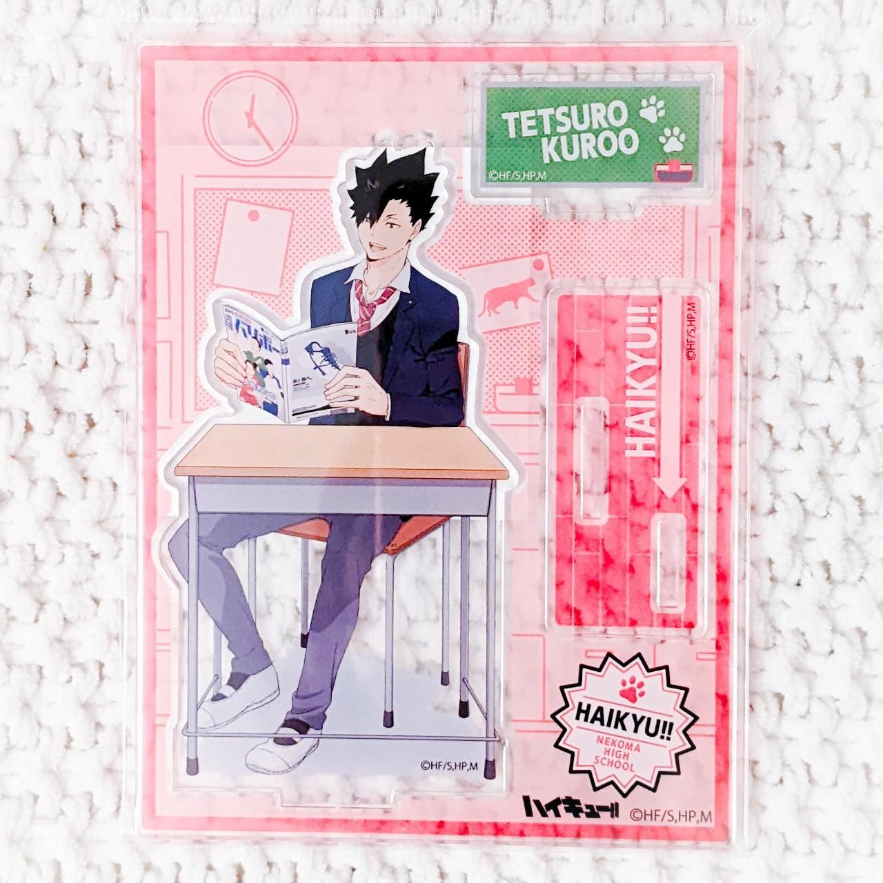 Tetsuro Kuroo Nekoma Highschool Desk Haikyuu Anime Acrylic Figure Stand