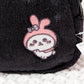 Kuromi w/ My Melody Patch Nagano x Sanrio Characters Face Zippered Pouch Bag