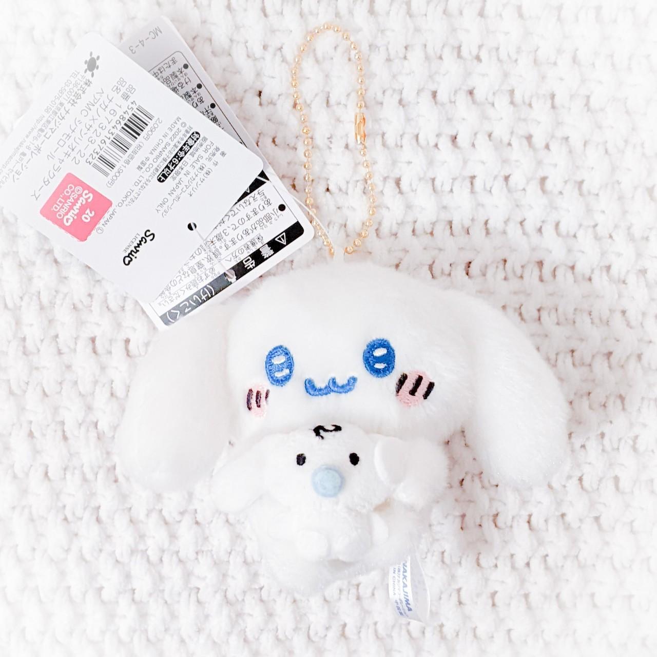 Cinnamoroll w/ Milk Nagano x Sanrio Characters Collab Plush Keychain