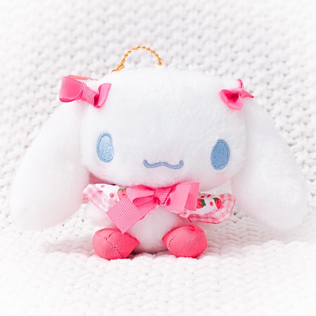 Cinnamoroll Strawberry Capelet Dress Plush Keychain Mascot Sanrio Characters