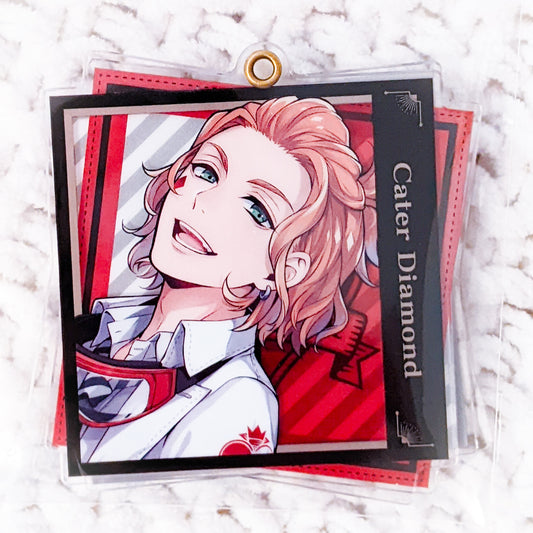 Cater Diamond Disney Twisted Wonderland Anime Acrylic Charm Keychain