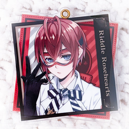 Riddle Rosehearts Disney Twisted Wonderland Anime Acrylic Charm Keychain