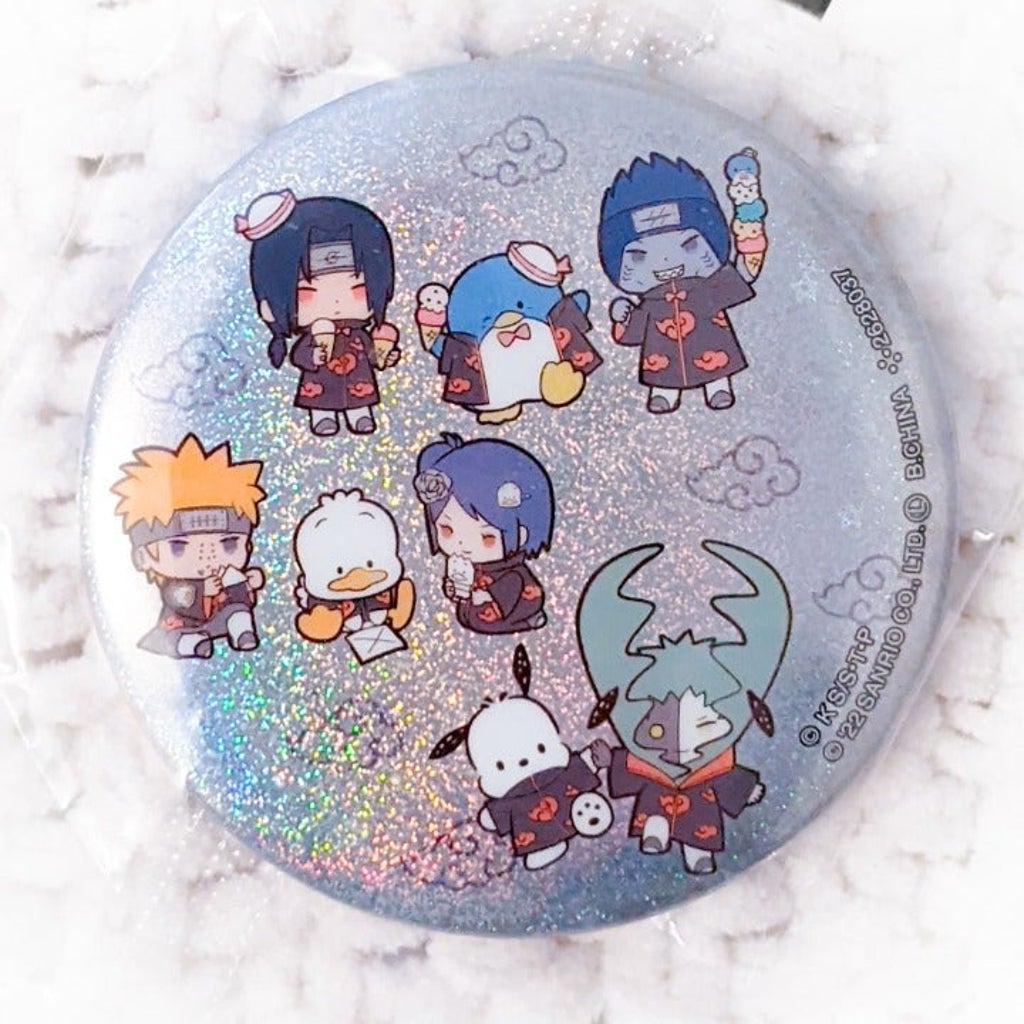 The Akatsuki Naruto Shippuden x Sanrio Pin Badge Button