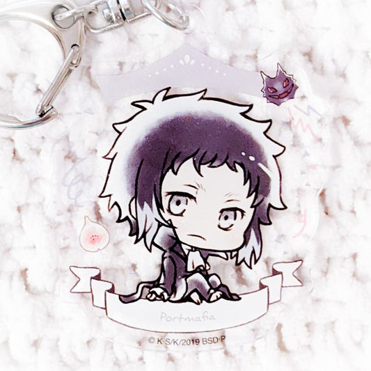 Ryunosuke Akutagawa Bungo Stray Dogs Have Fun! Anime Chibi Acrylic Keychain