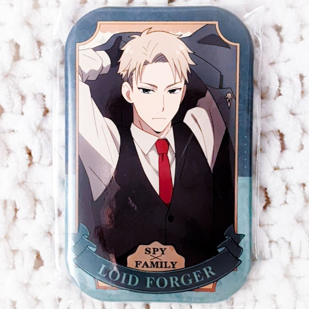 Loid Forger - SPY x FAMILY Anime Square Pin Badge Button