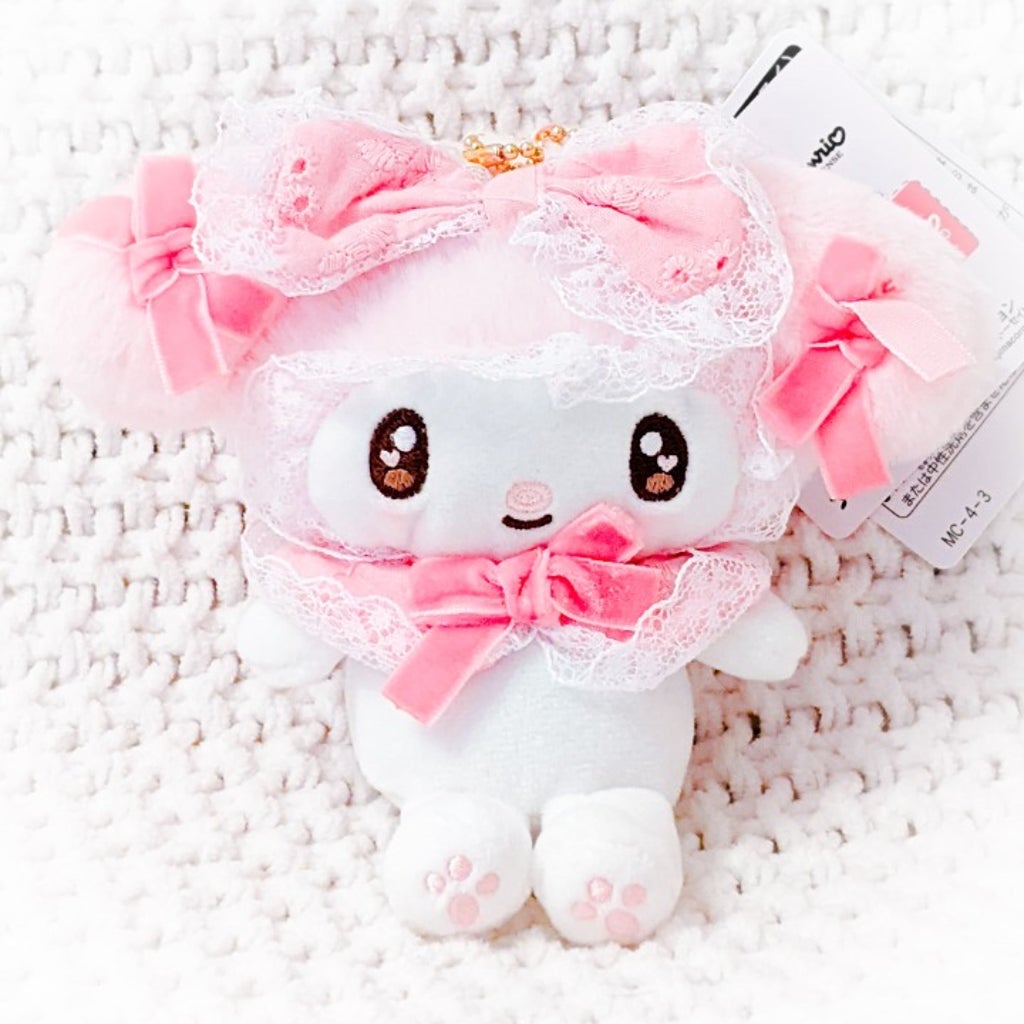 My Melody Sweet Lolita Sanrio Characters Kawaii Stuffed Plush Keychain