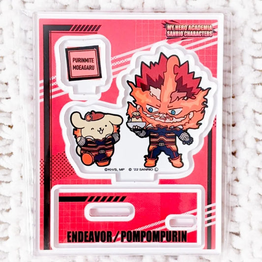 Endeavor & Pompompurin My Hero Academia x Sanrio Anime Acrylic Figure Stand