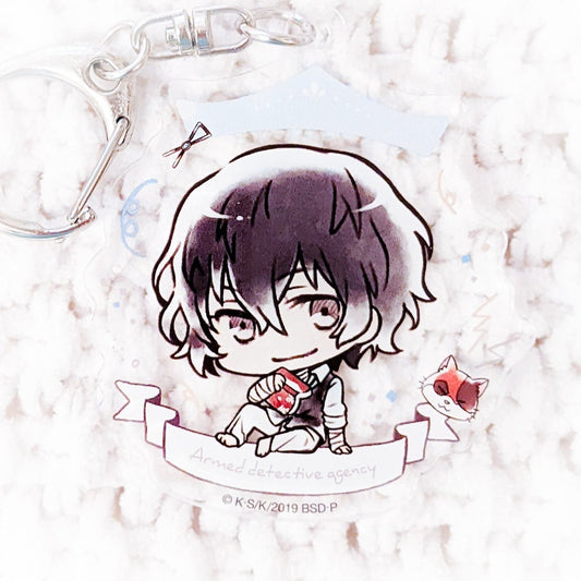 Osamu Dazai Bungo Stray Dogs Have Fun! Anime Chibi Acrylic Keychain