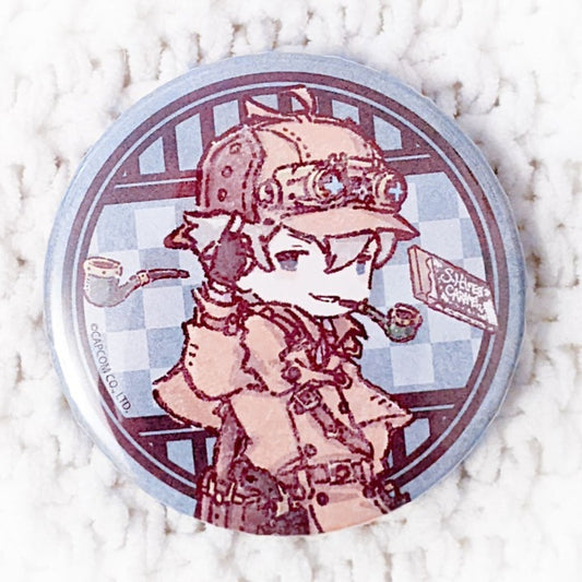 Herlock Sholmes - The Great Ace Attorney Chronicles Pin Badge Button