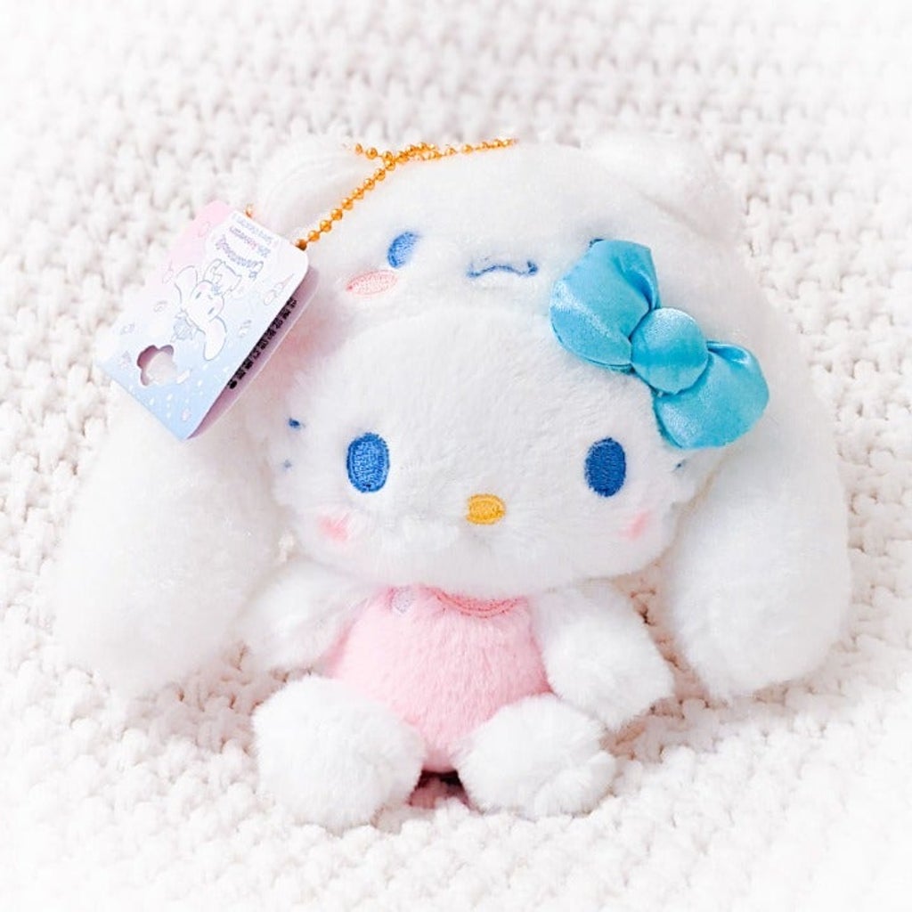 Hello Kitty - Cinnamoroll 20th Anniversary Stuffed Keychain Plush Mascot Sanrio